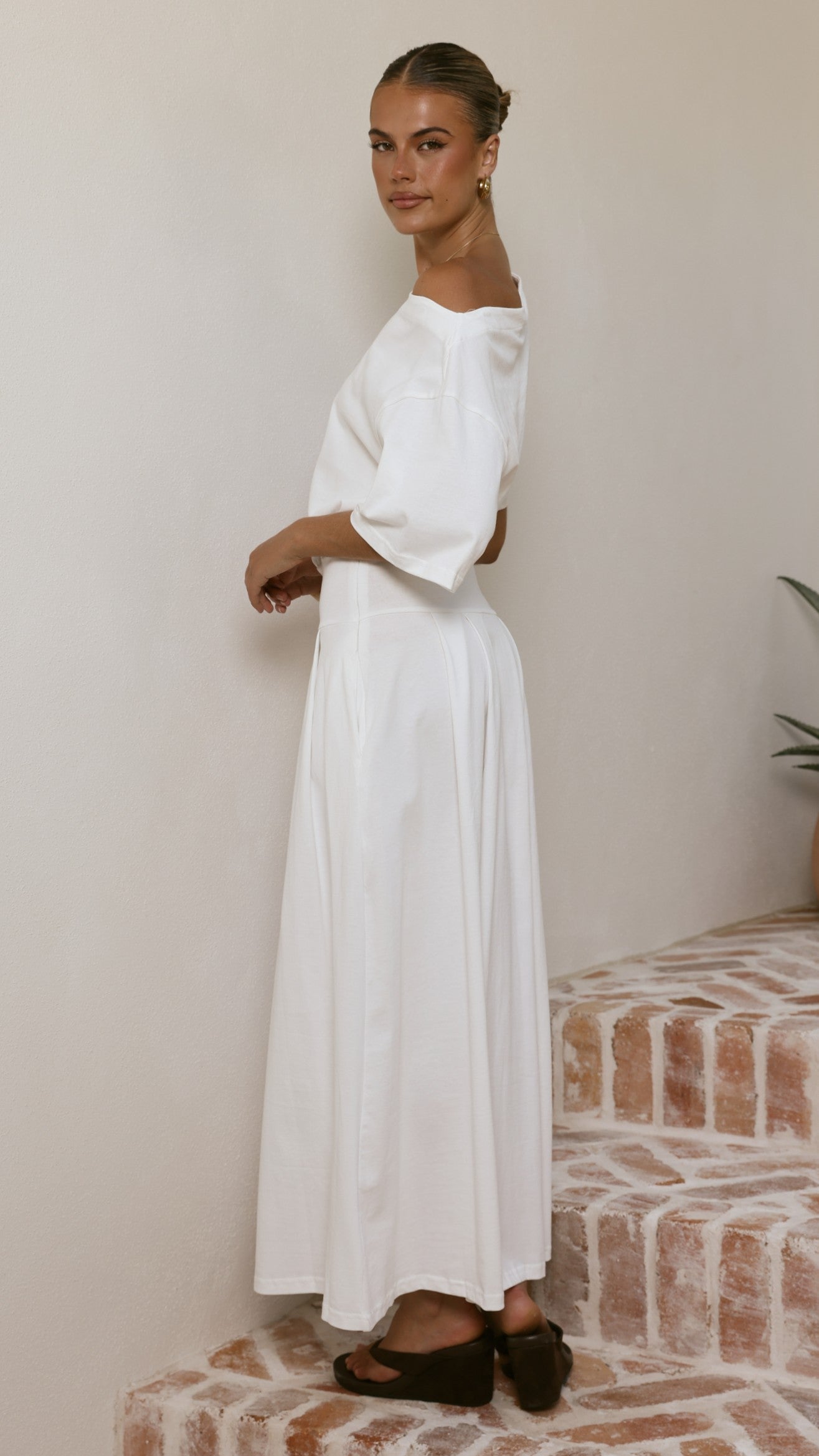 Aleski Maxi Dress - White