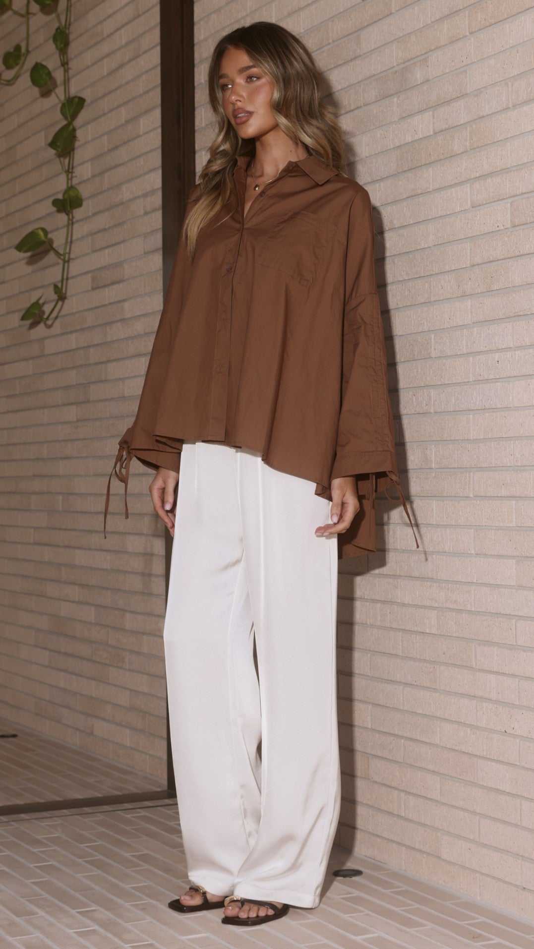 Alanna Shirt - Chocolate