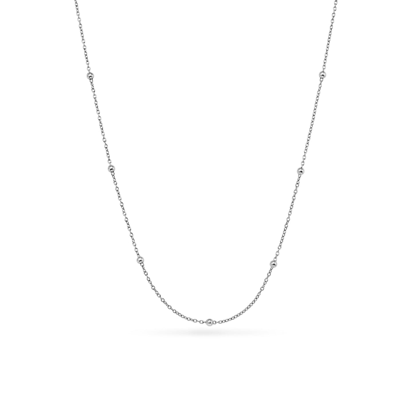 Written In The Stars Handwriting Tag Necklace (Silver)