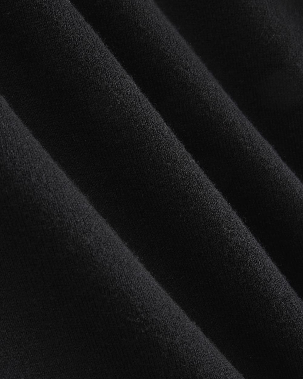Luxe Merino Double-Knit Sweater | Black