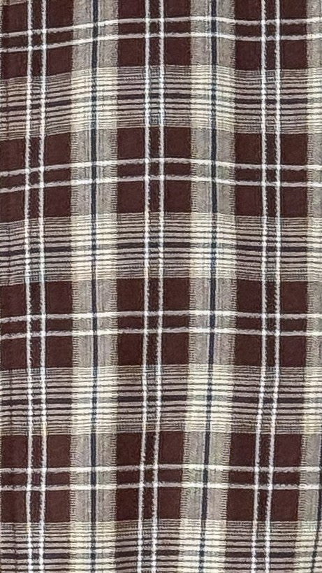 Brax Bomber Jacket - Choc/Beige Plaid