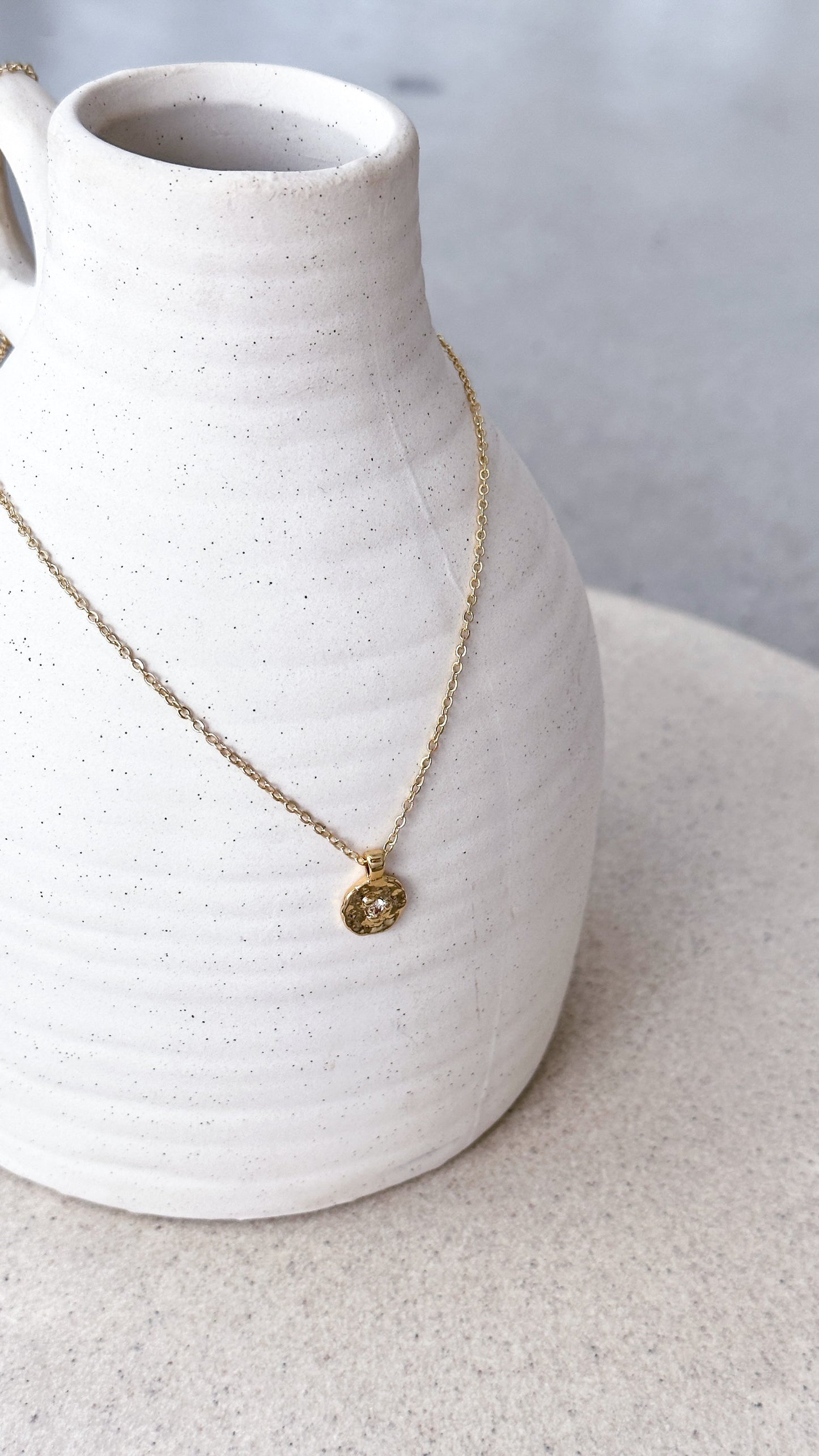 April Birthstone Necklace - Crystal