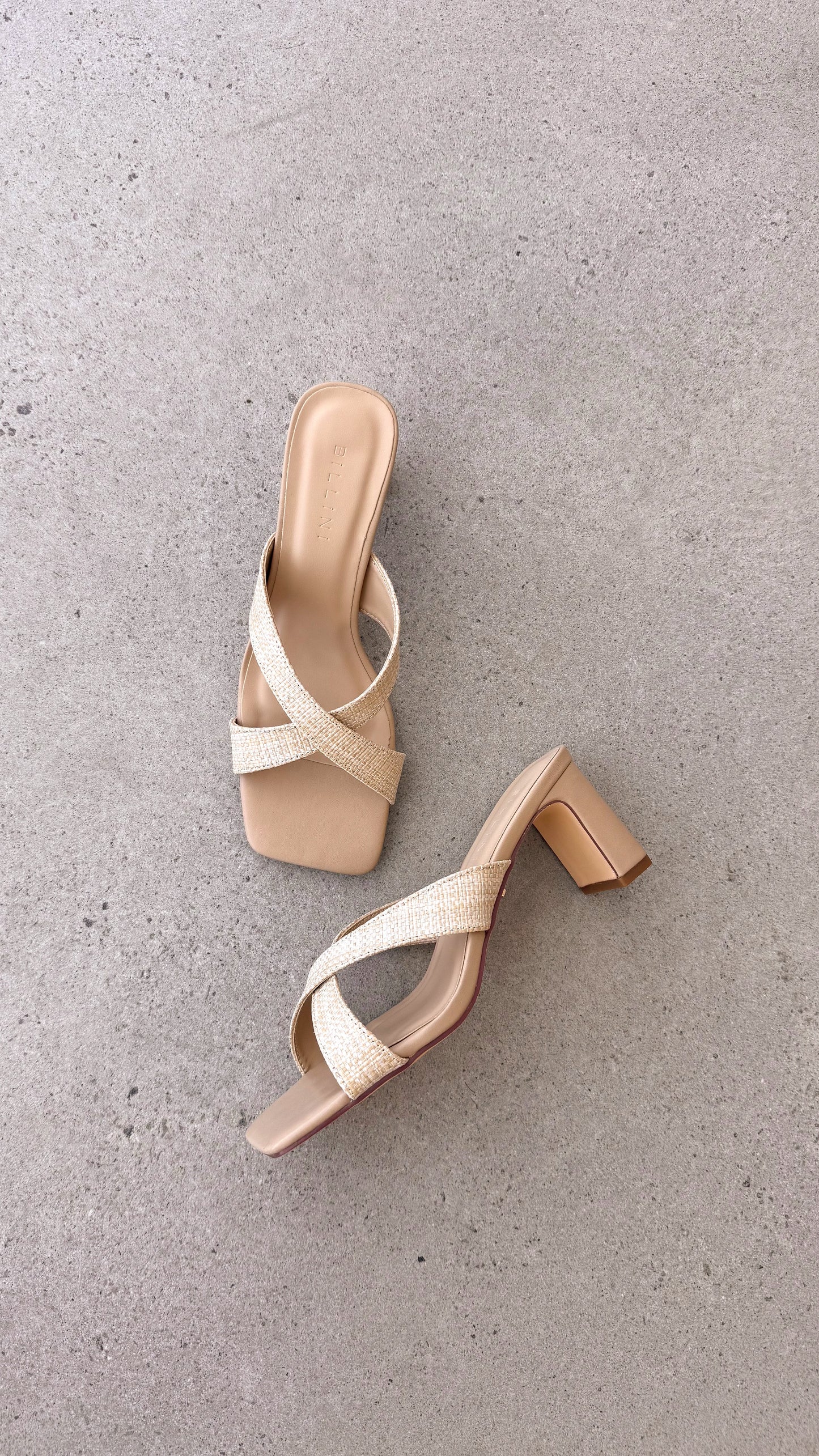 Camila Heel - Natural Raffia