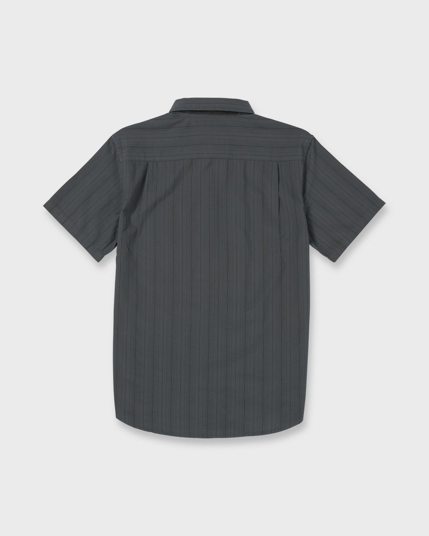 Dobby Stripe Classic Short Sleeve Shirt - Iron Gate