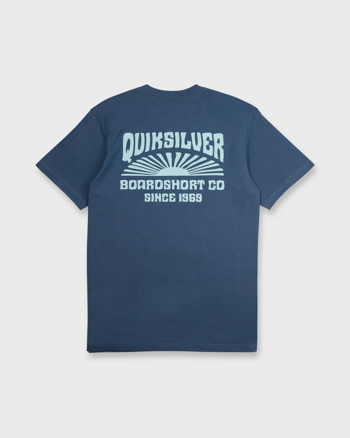 Radiant Flare Short Sleeve Knit T-Shirt - Dark Denim
