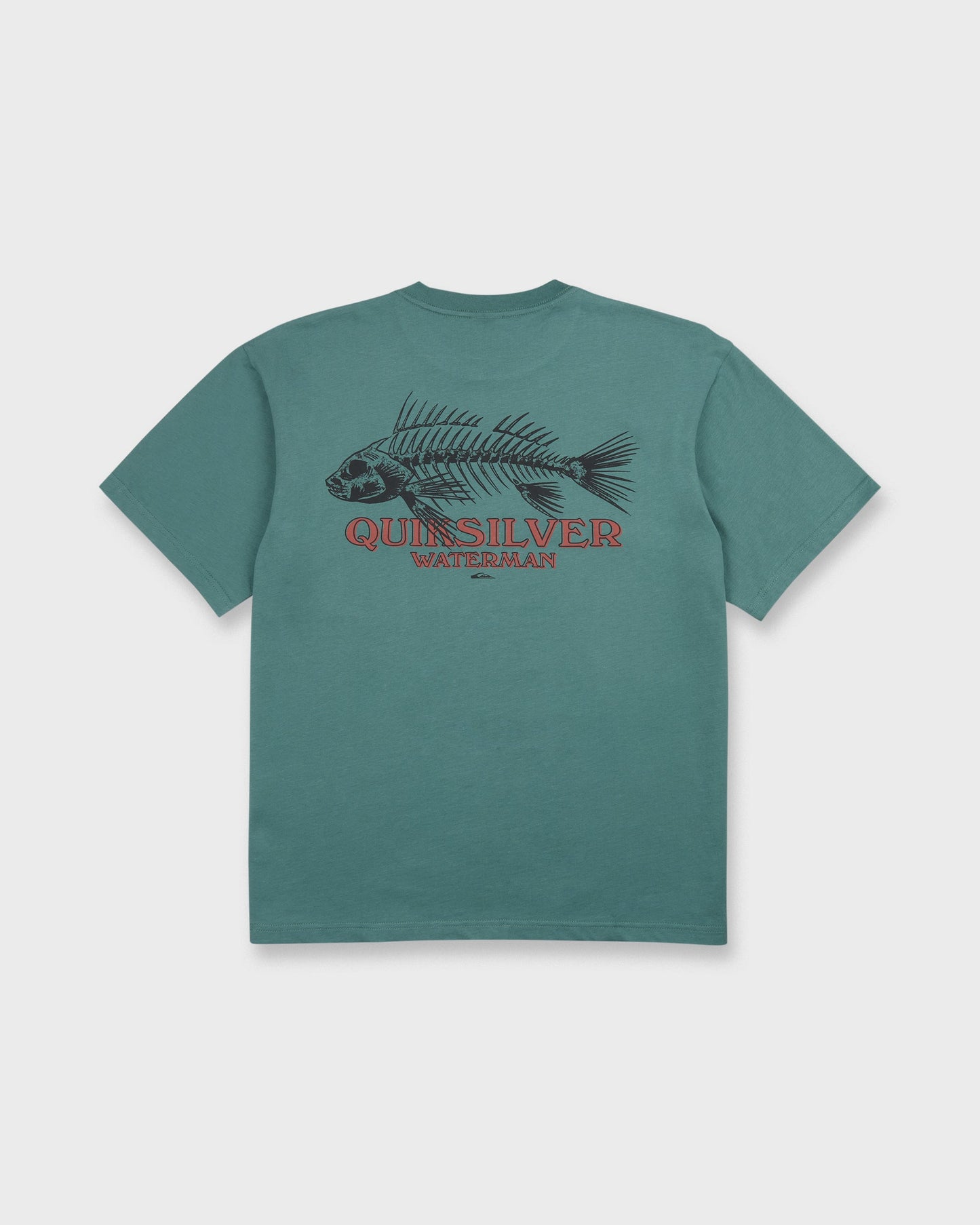 Waterman Fish Bones Short Sleeve Cotton T-Shirt - North Atlantic