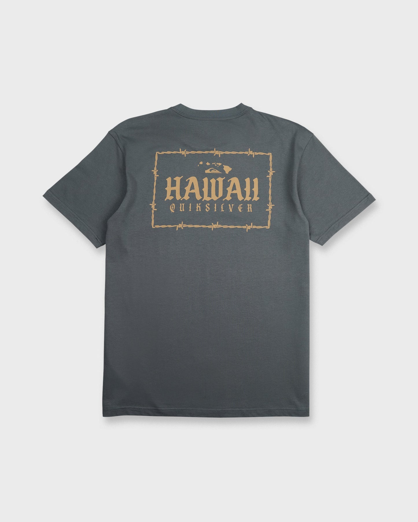 Hawaii Lock Short Sleeve Knit T-Shirt - Iron Gate