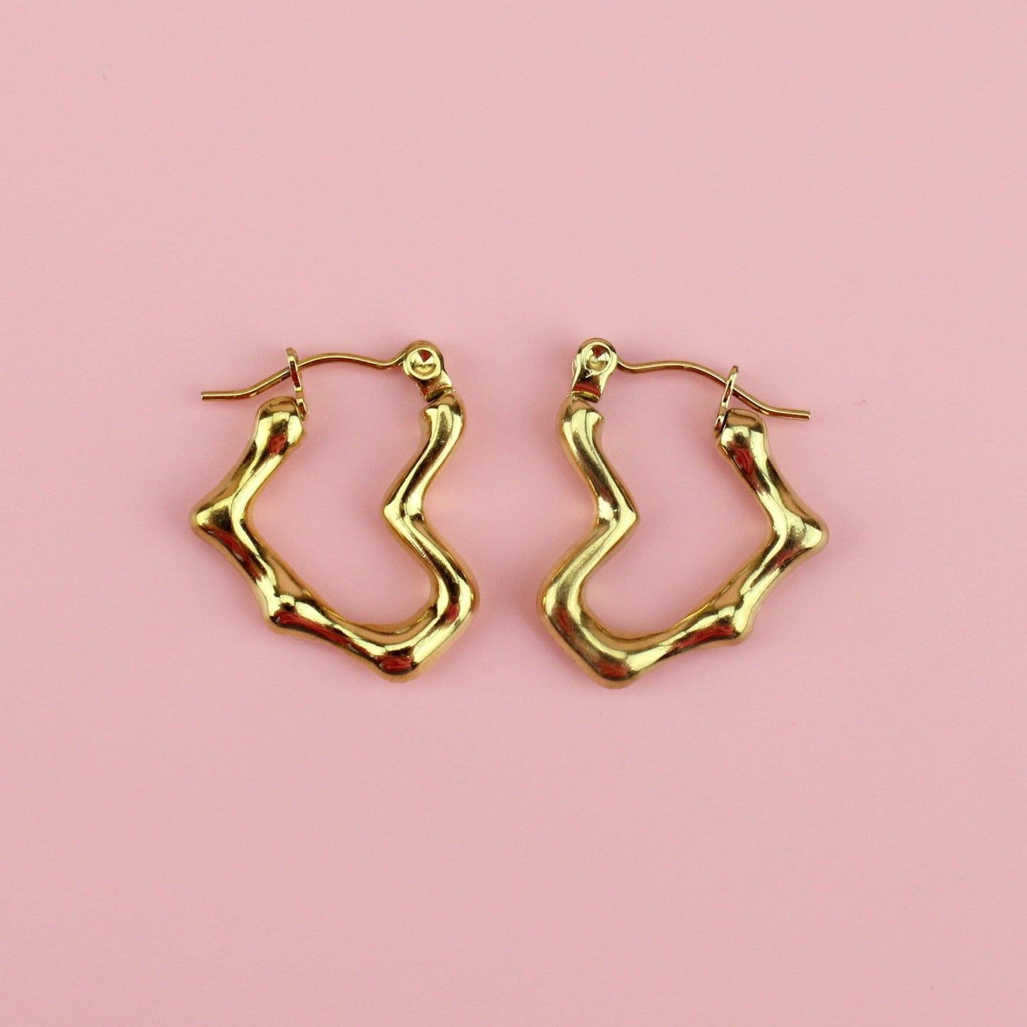You Make My Heart Melt Hoop Earrings (Gold-plated)