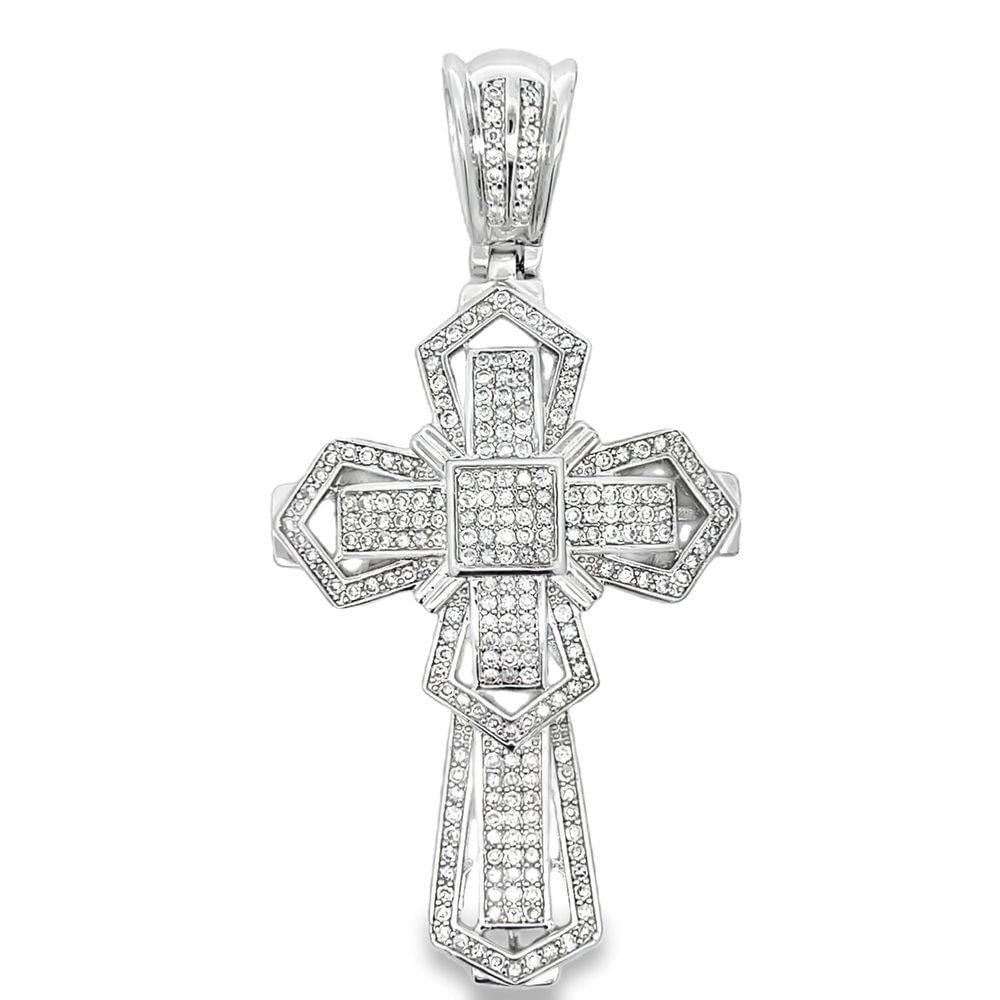 Emperor Cross CZ Iced Out Pendant