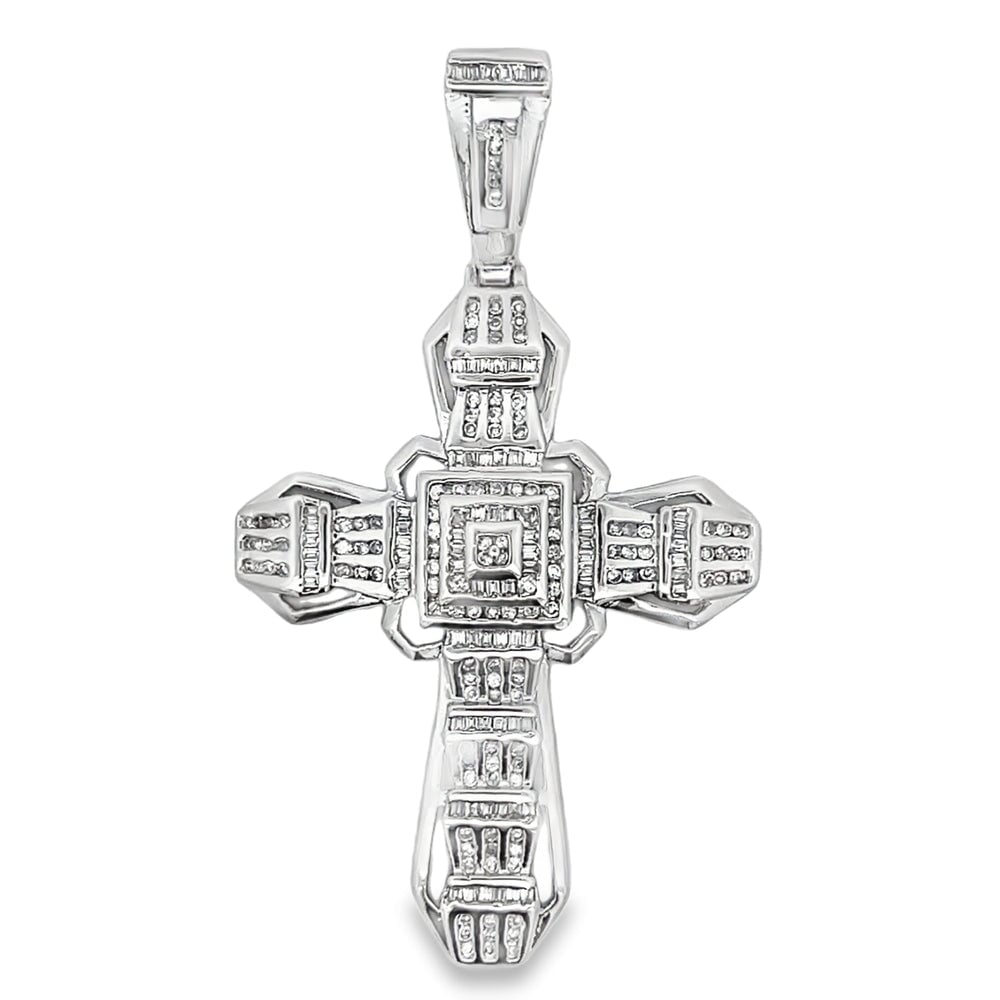 Emperor Cross CZ Pendant .925 Sterling Silver