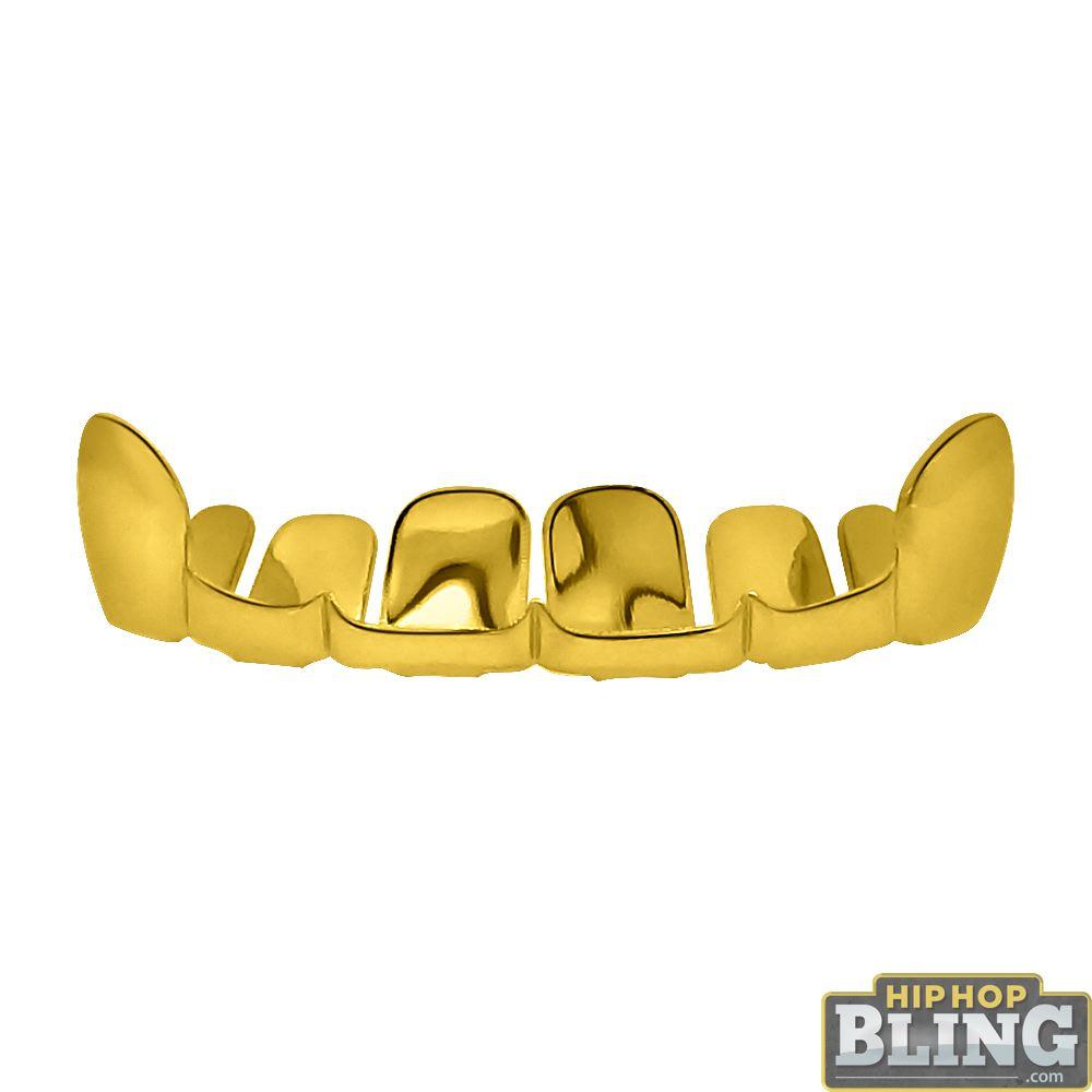 Gold Grillz Half Open Top Teeth