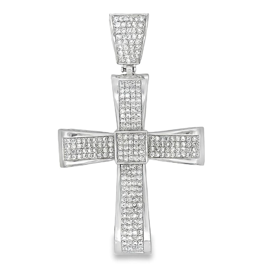 Imperial Cross CZ Iced Out Pendant