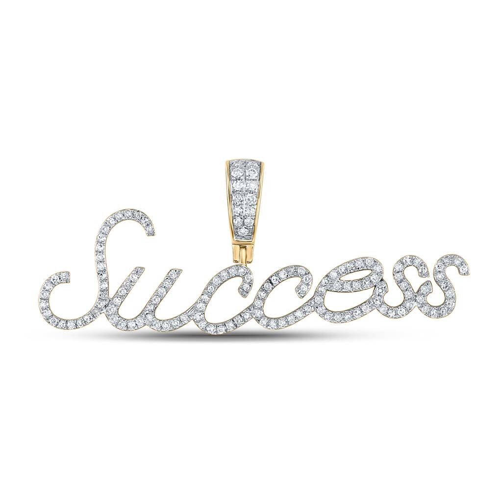 In Stock Cursive Diamond Name Pendant | 10K Yellow Gold