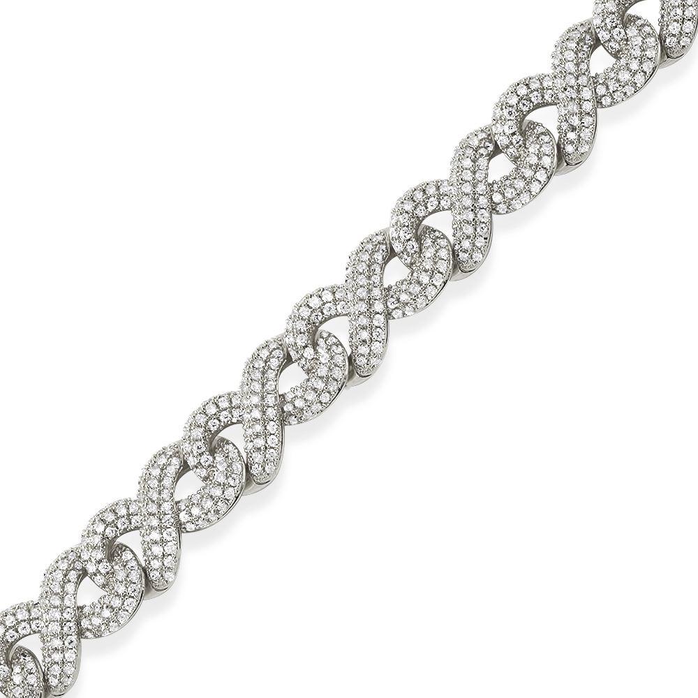 Infinity Link Iced Out Hip Hop Bracelet