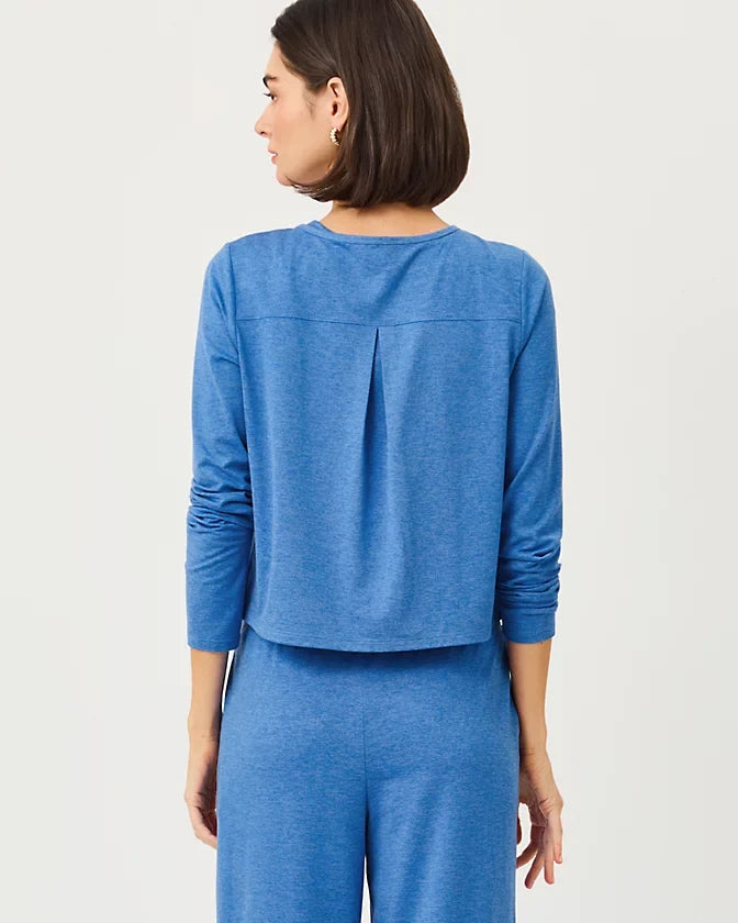 Kai Cardigan UPF 50 (Heathered Merriweather Blue)