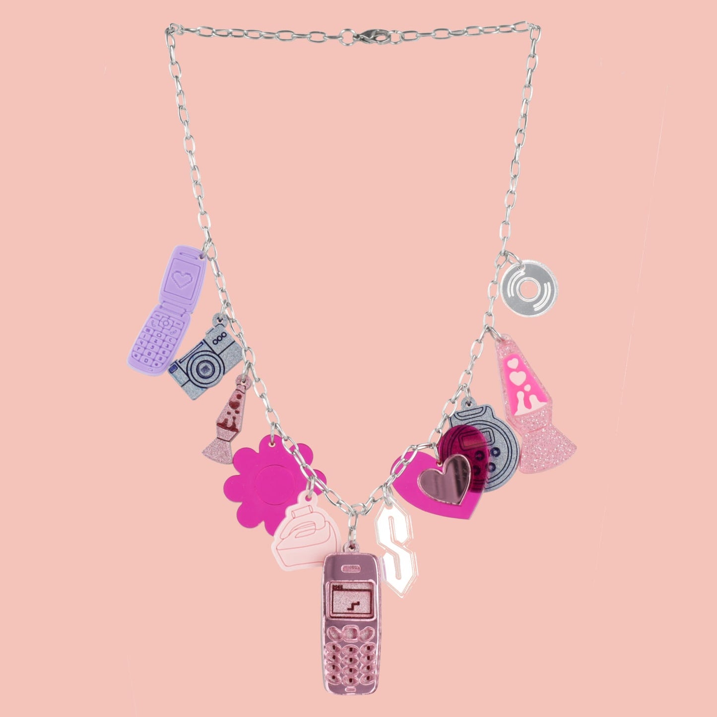 Y2K Bug Charm Necklace