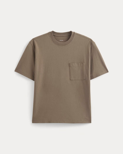 Oversized Midweight Tee | Deep Taupe