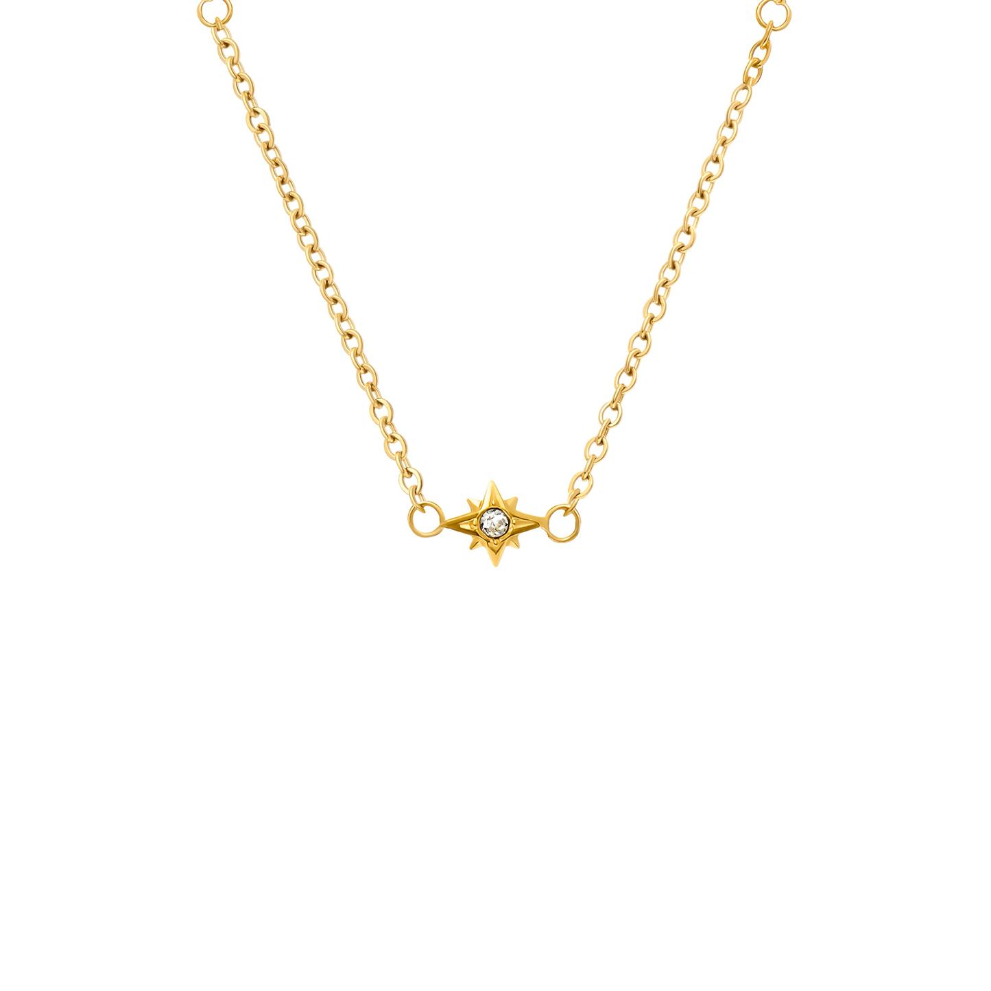 Written In The Stars Handwriting Tag Necklace (Gold)