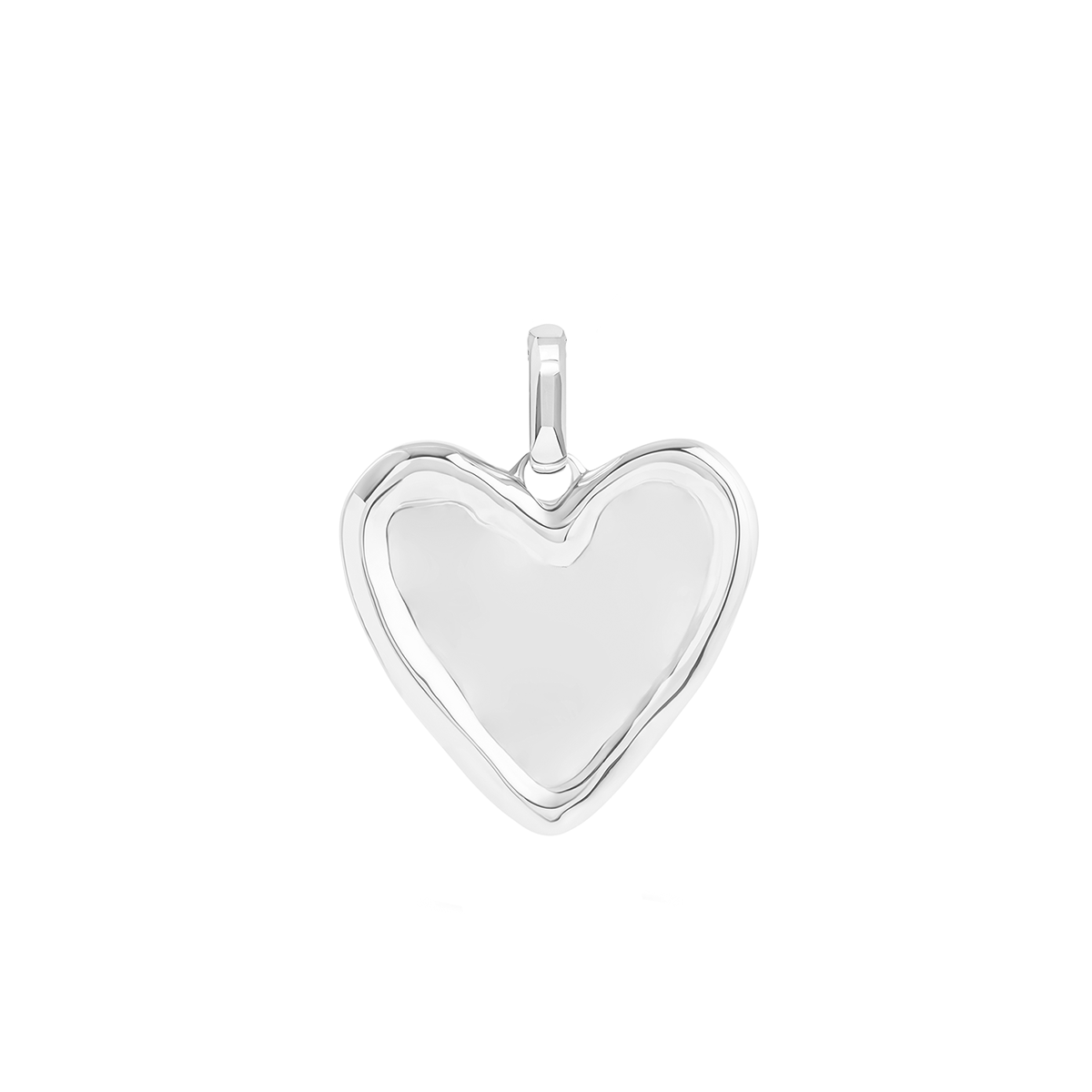 Talisman Heart Birthstone Necklace (Silver)
