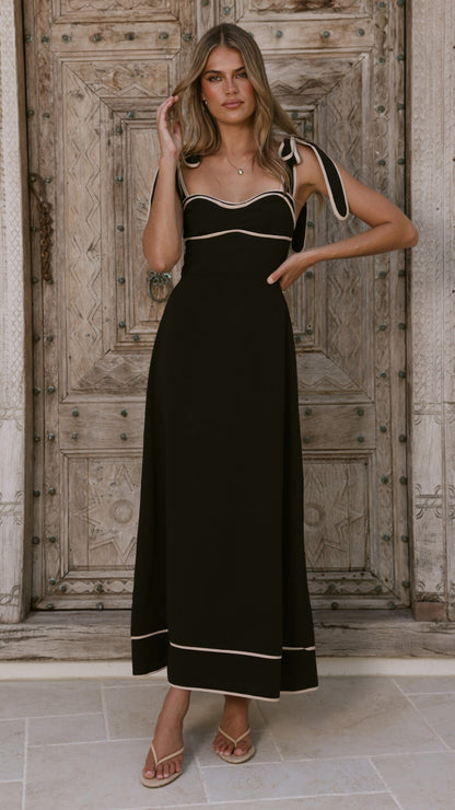 Beverly Maxi Dress - Black