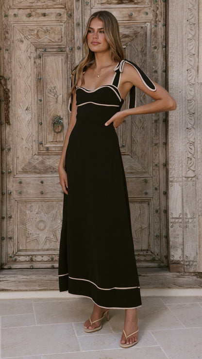 Beverly Maxi Dress - Black