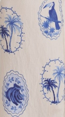 Addie Pants - Blue Stamps