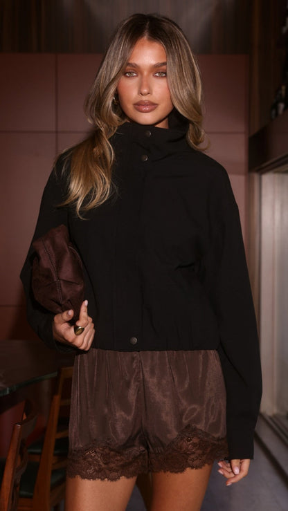 Byron Bomber Jacket - Black