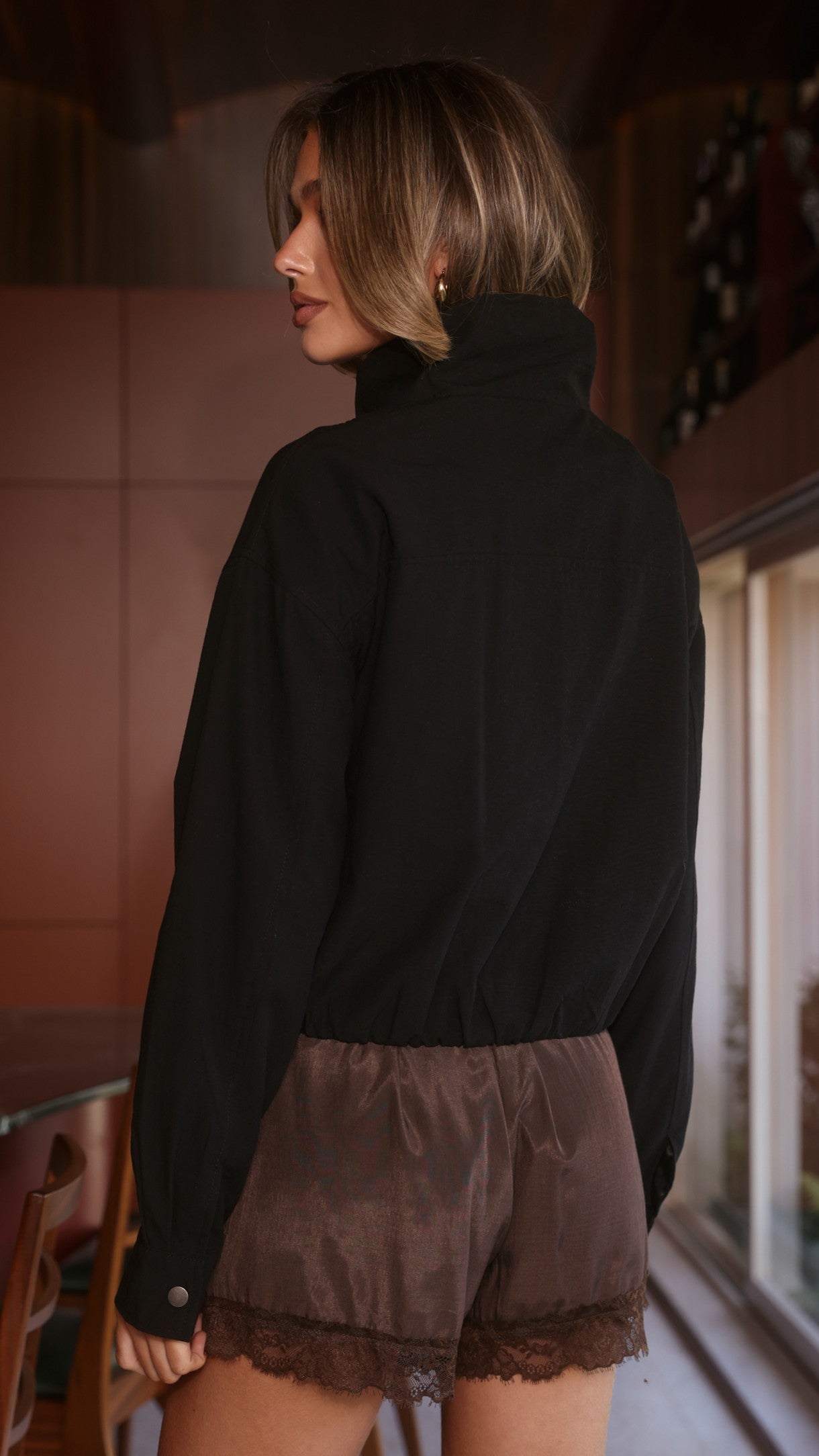 Byron Bomber Jacket - Black