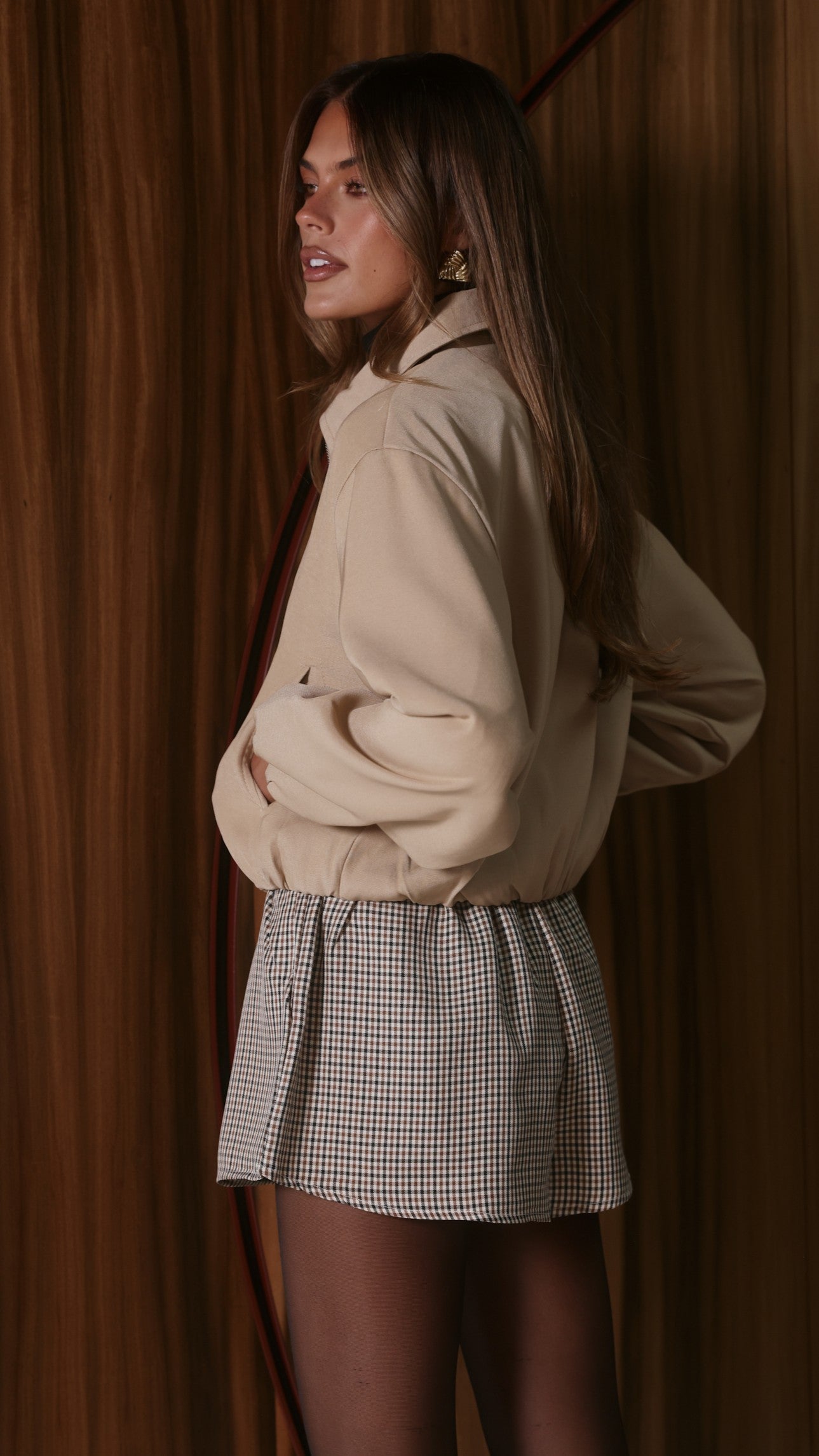 Brax Bomber Jacket - Beige