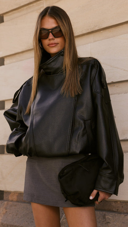 Asher Bomber Jacket - Black