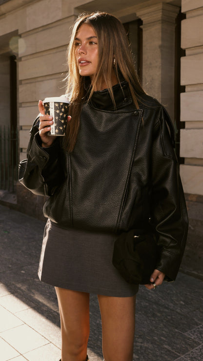 Asher Bomber Jacket - Black