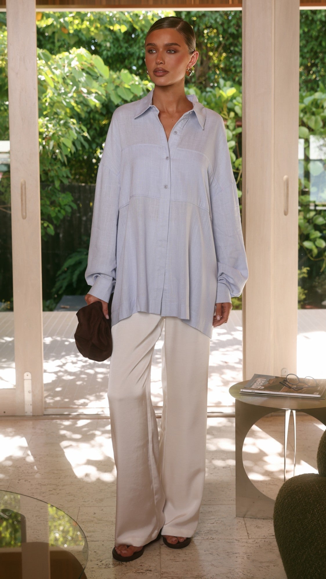 Adelaide Long Sleeve Top - Blue