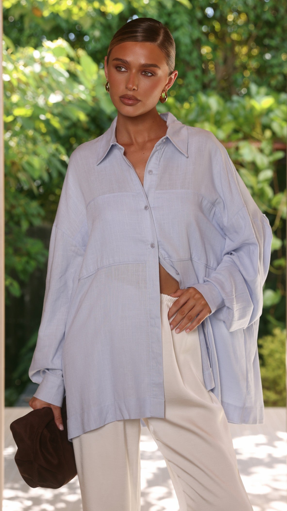 Adelaide Long Sleeve Top - Blue