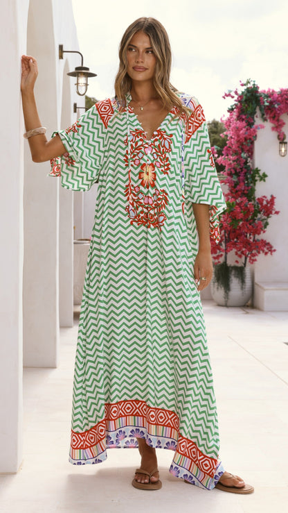Bree Maxi Dress - Ziggy Print
