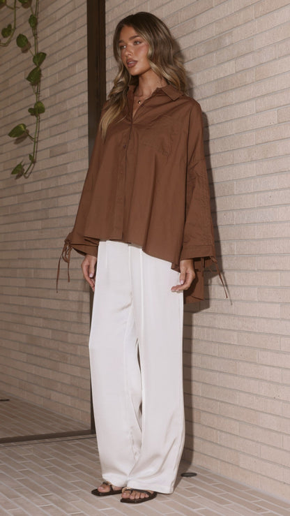 Alanna Shirt - Chocolate