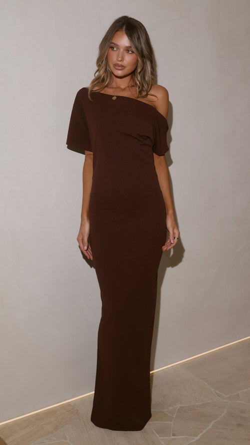 Alina Maxi Dress - Chocolate