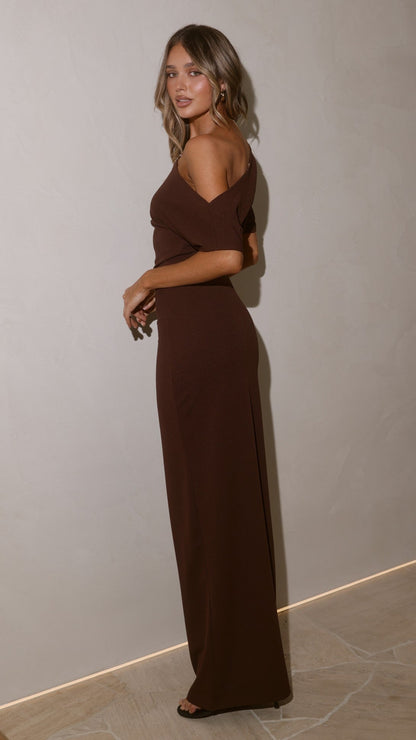 Alina Maxi Dress - Chocolate
