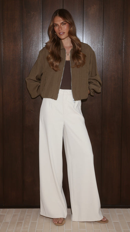 Brax Bomber Jacket - Khaki