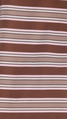Casey Shorts - Chocolate / Beige Stripe