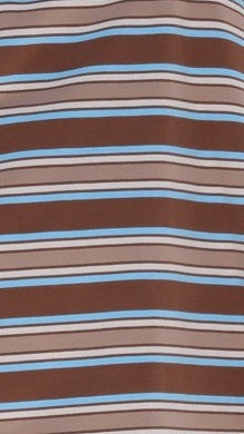 Casey Shorts - Chocolate / Blue Stripe