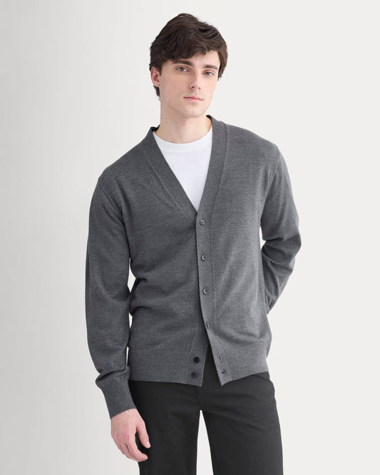 All-Year Cardigan | Heather Mid Charcoal