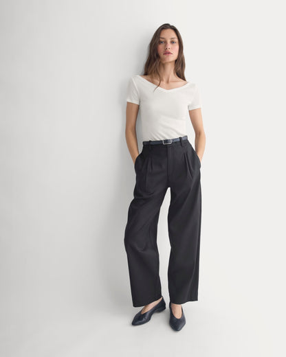 Tailored Drape Balloon Pant | Black