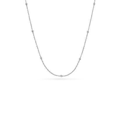 Written In The Stars Handwriting Tag Necklace (Silver)