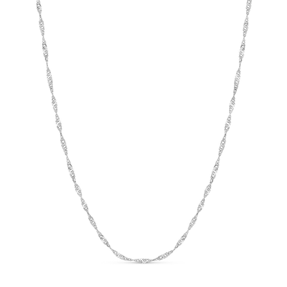 Twisted Chain Necklace (Silver)