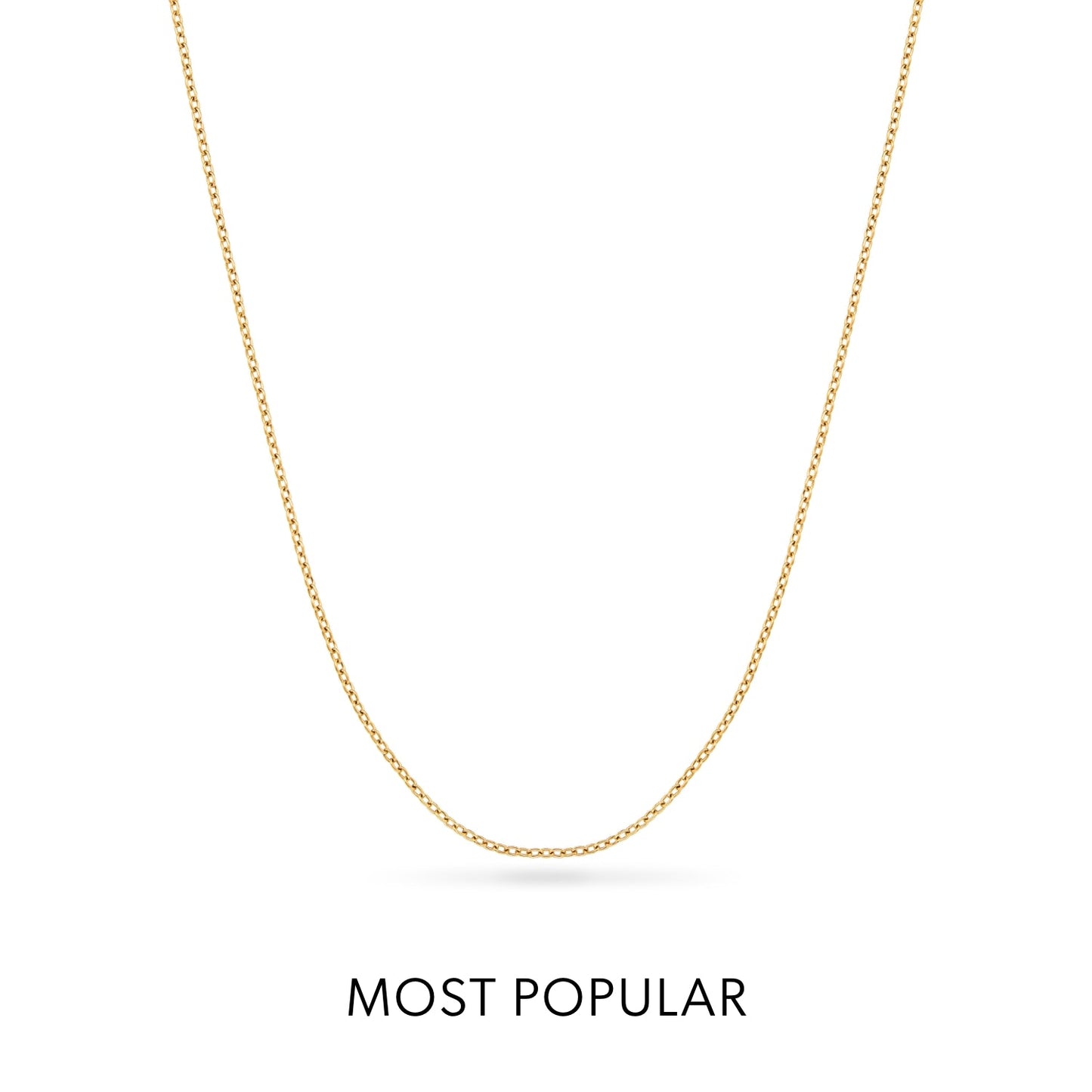 Written in The Sand Initial Necklace (Gold)