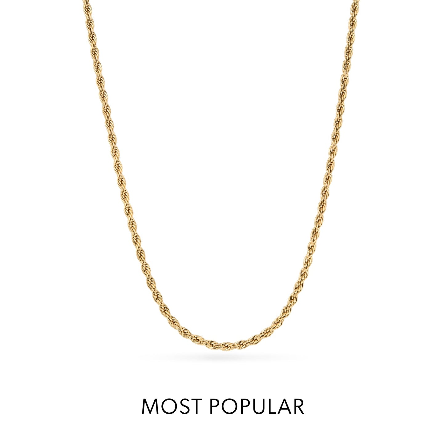 Written in The Sand Initial Necklace (Gold)