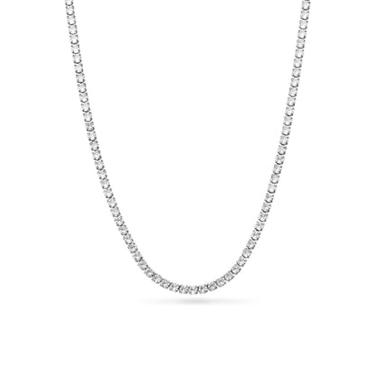 Tennis Necklace (Silver)