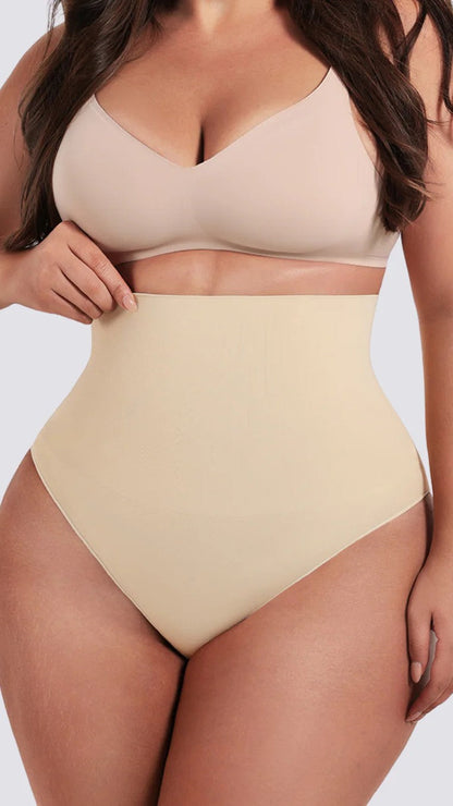 BZEZ Mid Fit Control Thong - Bare