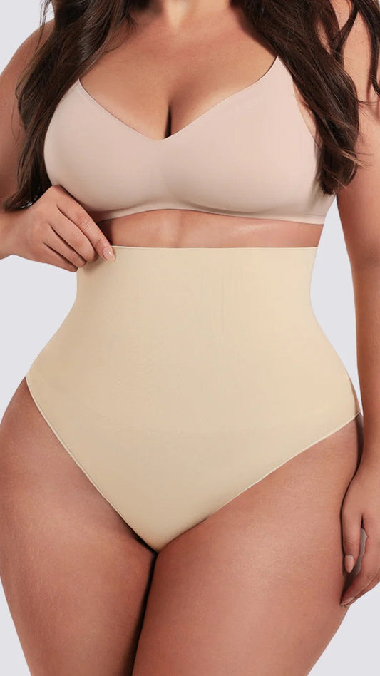 BZEZ Mid Fit Control Thong - Bare