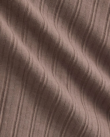 Racerback Tank in Pointelle | Heathered Chocolate Chip